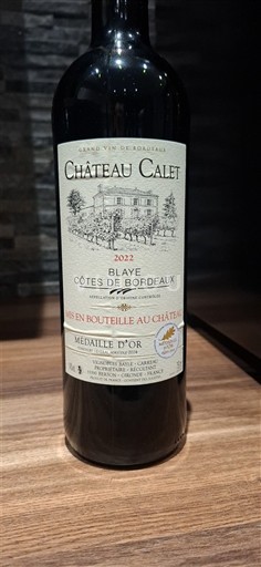 Bordeaux Blaye-Côtes-de-Bordeaux Château Calet 2022