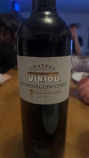 Bordeaux Puisseguin-saint-émilion Château Puisseguin Curat 2015
