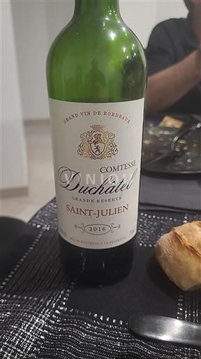 Bordeaux Saint-Julien Comtesse Duchatel Grande Réserve 2016