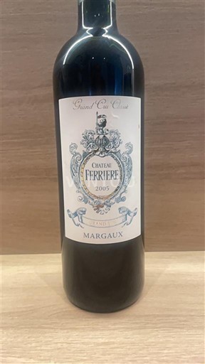 Bordeaux Margaux Grand Cru Château Ferrière 2005