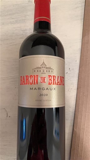 Bordeaux Margaux Baron De Brane 2020