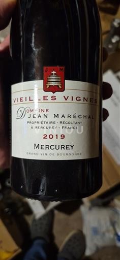 Burgundi Mercurey Domaine Jean Marechal Vieilles Vignes 2019
