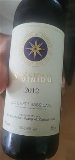 Toscana Non specificato Tenuta San Guido Sassicaia 2012