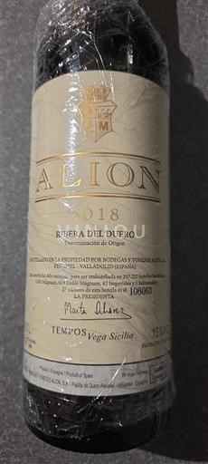 Castilien og León Ribera del Duero Alion 2018