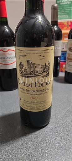 Bordéus Saint-Émilion Grand Cru Grand Cru Château Coudert 2003