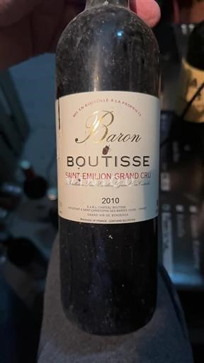 Bordeaux Saint-Émilion Grand Cru Grand Cru Baron De Boutisse 2010