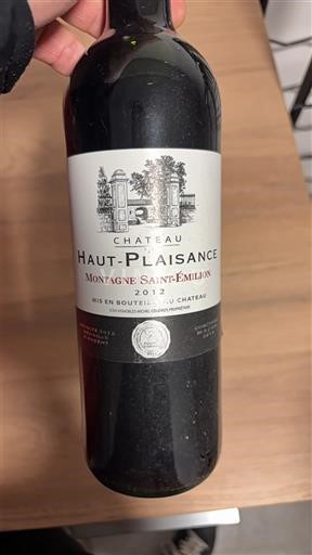 Bordeaux Montagne-saint-émilion Château Haut Plaisance 2012