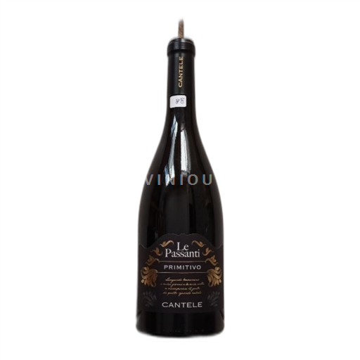 Vin Rouge sec Le Passanti Primitivo Cantele 2023 Italie Pouilles Vini di Puglia IGT