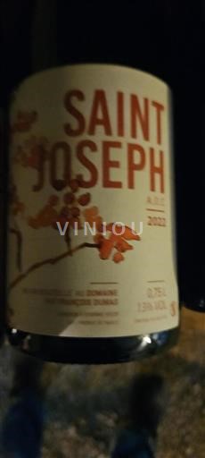 Valle del Rodano Saint-Joseph François Dumas 2022