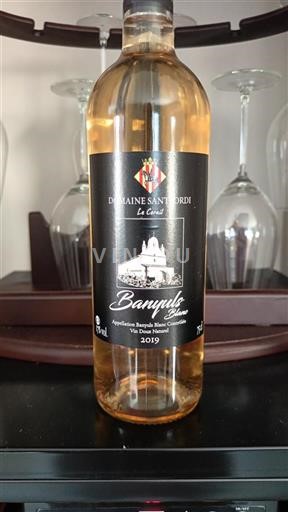 Vin Blanc doux Le Corail Domaine Sant Jordi 2019 France Roussillon Banyuls AOC