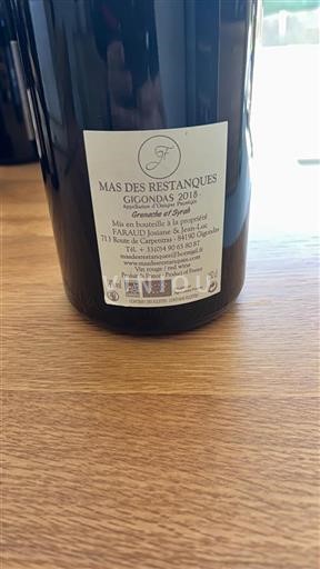 Valle del Rodano Gigondas Mas Des Restanques 2018