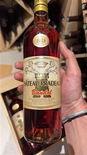 Vin Rosé sec Château Pradeaux 2023 France Provence Bandol AOC