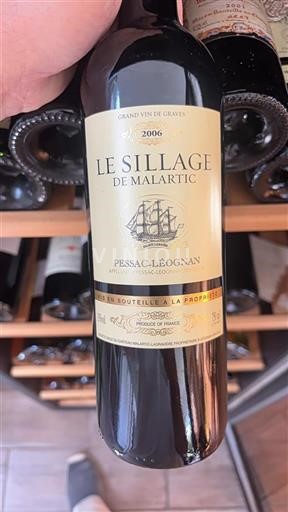 Bordeaux Pessac-Léognan Château Malartic Lagravière Le Sillage de Malartic 2006