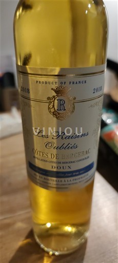 Sudoeste Côtes de Bergerac Les Raisins Oubliés 2018