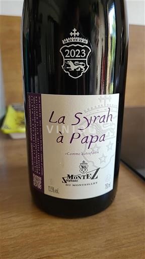 Alpit ja Rhônen maat Rhodanien rinteet Domaine Montez La syrah à Papa 2023