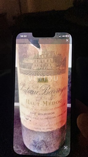Bordeaux Haut-Médoc Barreyres 1974