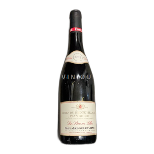 Vin Rouge sec De Père en Filles Paul Jaboulet Aîné 2017 France Vallée du Rhône Côtes-du-rhône-villages AOC