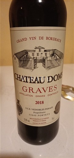 Bordeaux Graves Château Doms 2018