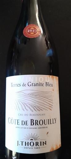 Beaujolais Côte-de-brouilly J. Thorin Terres de Granite Bleu 2023