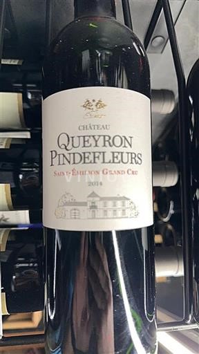 Vin Rouge sec Château Queyron Pindefleurs 2014 France Bordeaux Saint-Émilion Grand Cru AOC Grand Cru