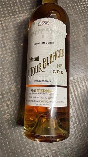 Burdeos Sauternes Premier Cru Château La Tour Blanche 2002