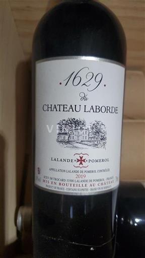 Vin Rouge sec 1629 Château Laborde 2019 France Bordeaux Lalande-de-pomerol AOC