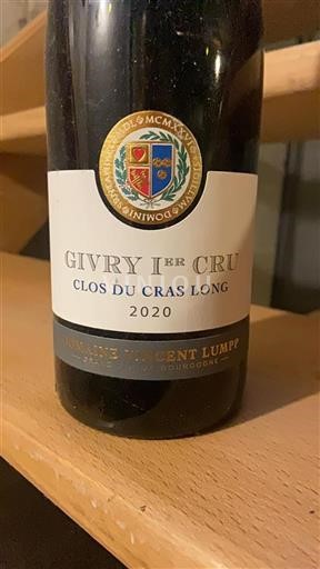Burgundy Unspecified Premier Cru Domaine Vincent Lumpp Clos du Cras Long 2020