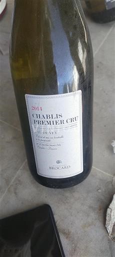 Bourgogne Chablis Premier Cru Premier Cru Domaine S Brocard Vau de Vey 2014