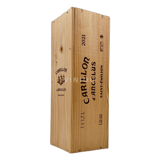 Bordéus Saint-Émilion Grand Cru Château Angélus Carillon d'Angélus + Coffret Bois 2021