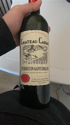 Bordeaux Puisseguin-saint-émilion Château Cassat 2014