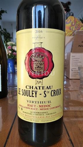 Bordeaux Haut-Médoc Château Le Souley Ste Croix 2016