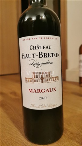 Bordoja Margaux Château Hautbreton Larigaudière 2020