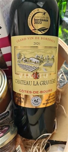 Burdeos Côtes-de-bourg Château La Gravière 2020