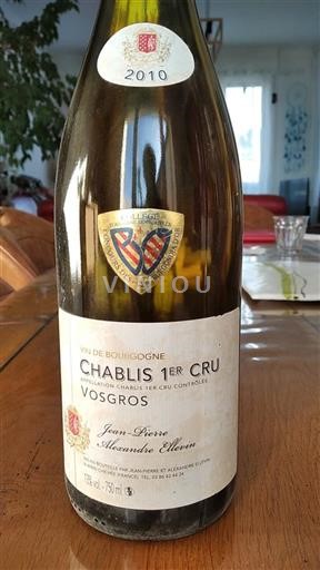 Bourgogne Ospecificerad Premier Cru Jeanpierre Et Alexandre Ellevin Vosgros 2010