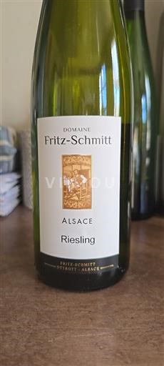 Vin Blanc sec Fritz-Schmitt 2023 France Alsace Riesling AOC