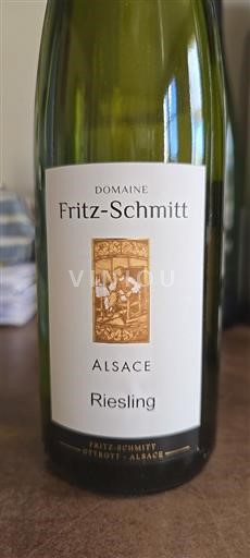 Vin Blanc sec Fritz-Schmitt 2023 France Alsace Riesling AOC