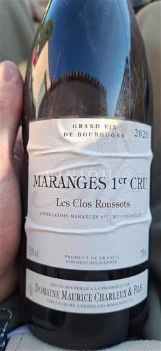 Borgoña No especificado Premier Cru Domaine Maurice Charleux & Fils Les Clos Roussots 2020