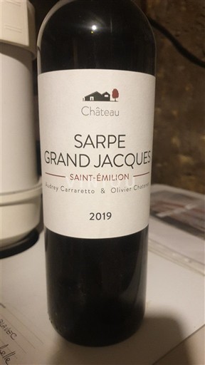 Bordeaux Saint-Émilion Château Sarpegrandjacques 2019