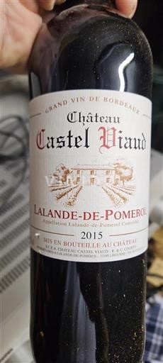 Bordeaux Lalande-de-pomerol Château Castel Viaud 2015