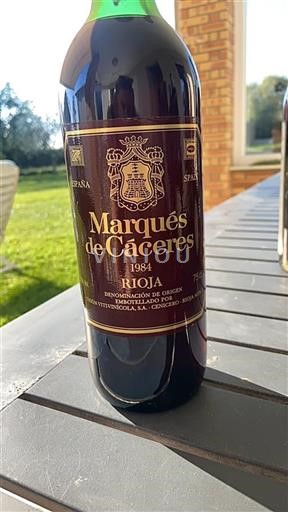 La Rioja Rioja Marqués De Cáceres 1984