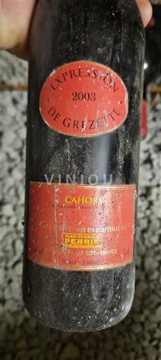 Sudoeste Cahors Alain Dominique Perrin Expression de Grizette 2003