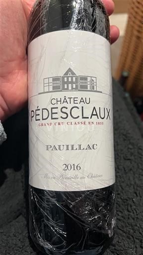 Bordeaux Pauillac Grand Cru Château Pedesclaux 2016