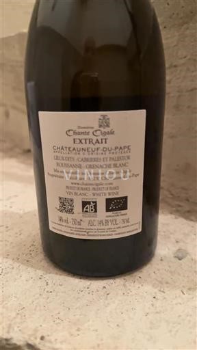 Rhône-dalen Châteauneuf-du-Pape Domaine Chante Cigale Extrait 2021