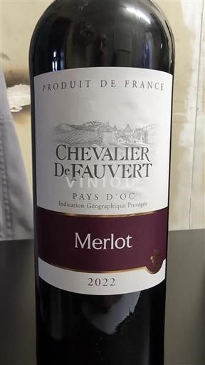Languedoc và Roussillon Vùng đất Oc Chevalier De Fauvert Merlot 2022