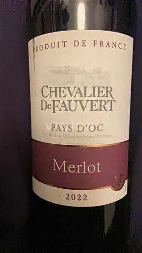 Lengdok dhe Rusionjë Vend e Oksonisë Chevalier De Fauvert Merlot 2022