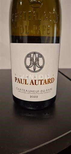 Valle del Ródano Châteauneuf-du-Pape. Domaine Paul Autard 2022