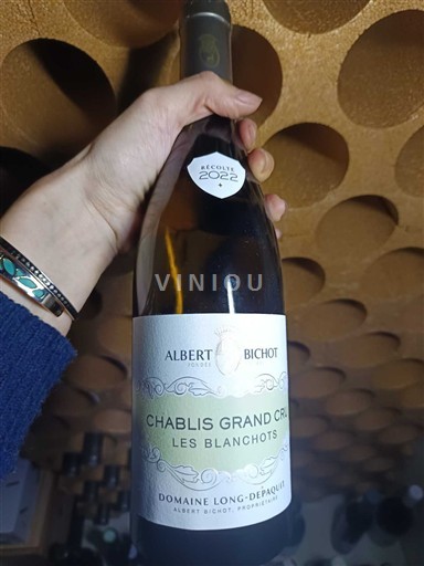 Viner Blanc sec Les Blanchots Domaine Longdepaquit 2022 Frankrike Burgund Chablis AOC Grand Cru