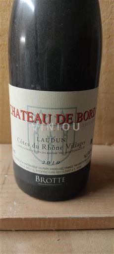 Vallée du Rhône Côtes-du-rhône-villages Château Bord La Croix de Frégères 2010