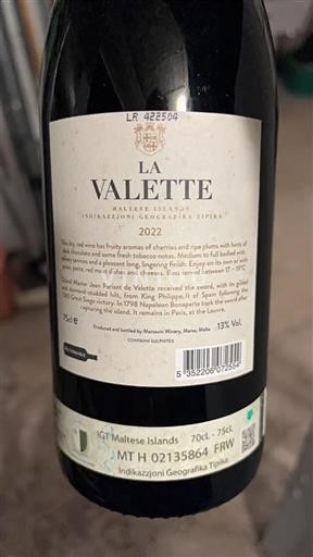 De maltesiske øer Maltas Øer Marsovin Winery La Valette 2022