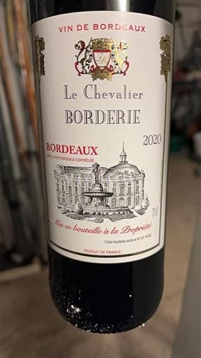 Bordeaux Le Chevalier Borderie 2020